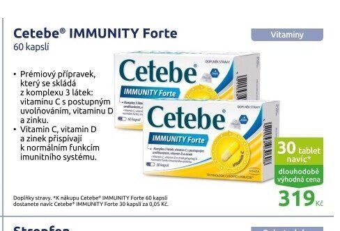 Cetebe IMMUNITY Forte 60 kapslí