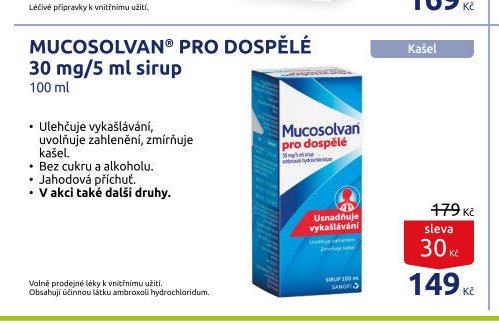 MUCOSOLVAN® PRO DOSPĚLÉ 30 mg/5 ml sirup