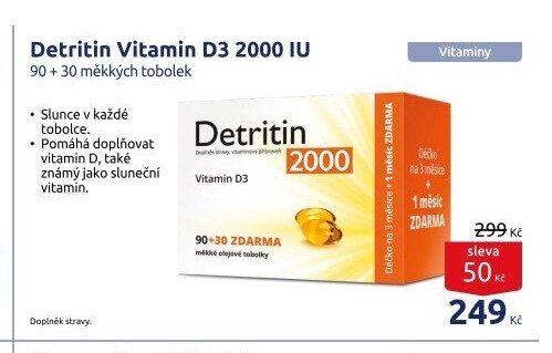 Detritin Vitamin D3 2000 IU