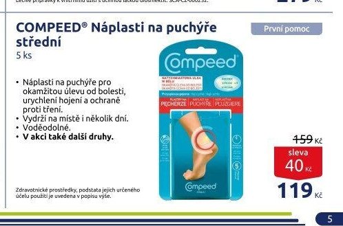 COMPEED Náplasti na puchýře střední