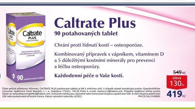 Caltrate Plus 90 potahovaných tablet