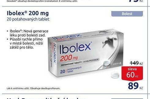 Ibolex 200 mg 20 potahovaných tablet