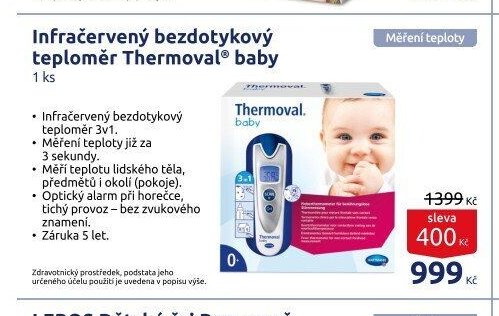 Infračervený bezdotykový teploměr Thermoval baby