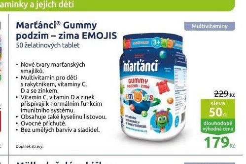 Martánci® Gummy podzim – zima EMOJIS