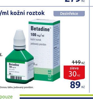 Betadine 100 mg/ml kožní roztok