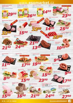 akční leták ESO MARKET 6.9.2023-17.9.2023