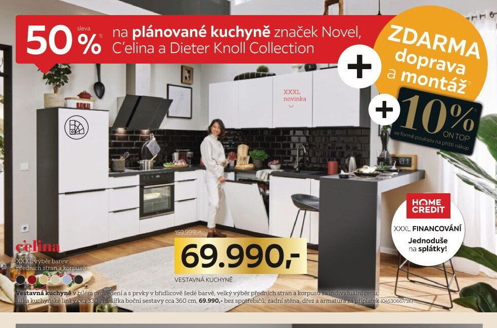 Vestavná kuchyně C'elina