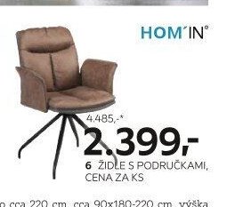 6 ŽIDLE S PODRUČKAMI