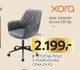 Otočná židle s područkami