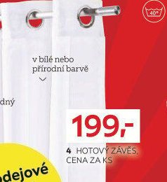 Hotový závěs