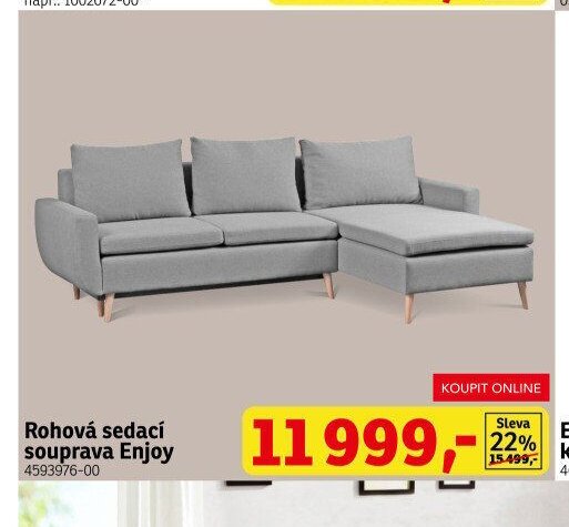 Rohová sedací souprava Enjoy - ASKO akcniletaky.com