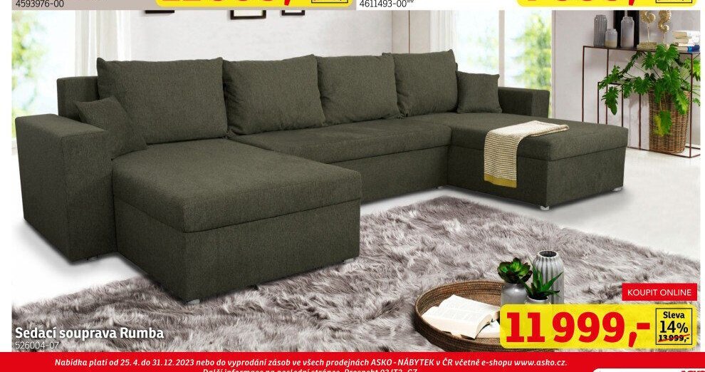 Sedací souprava Rumba - ASKO akcniletaky.com