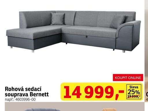 Rohová sedací souprava Bernett - ASKO akcniletaky.com