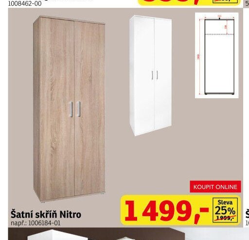 Šatní skříň Nitro - ASKO akcniletaky.com