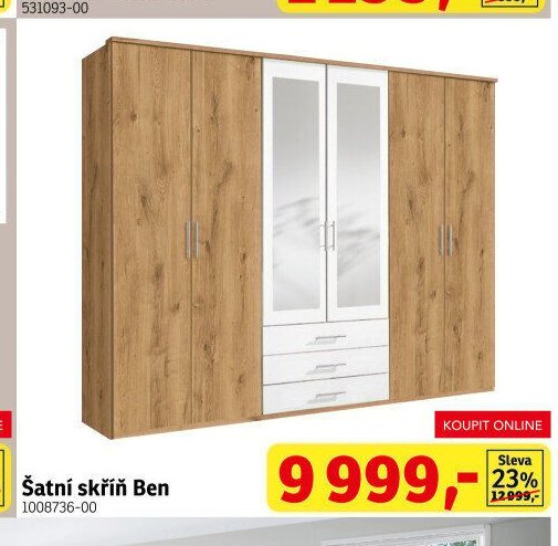 Šatní skříň Ben - ASKO akcniletaky.com