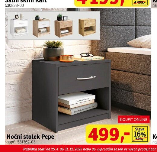 Noční stolek Pepe - ASKO akcniletaky.com