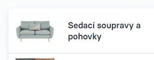 Sedací soupravy a pohovky