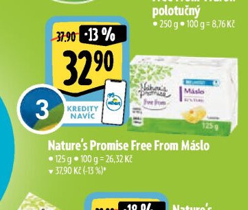 Nature's Promise Free From Máslo