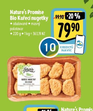 Nature's Promise Bio Kuřecí nugetky