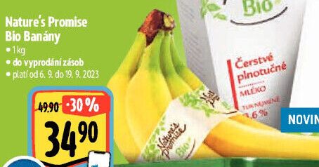 Banány bio Nature'