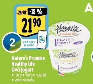 Bílý jogurt ovčí Healthy life Nature'