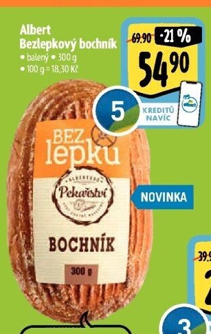 Bochník bezlepkový Albert