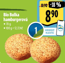 Bulka na hamburger bio