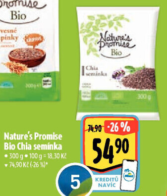 Chia semínka bio Nature'