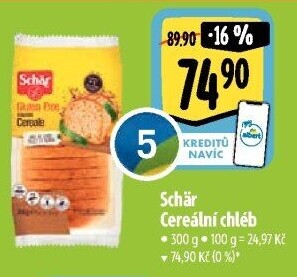 Chléb bez lepku cereální Schär