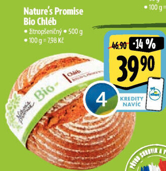 Chléb žitno-pšeničný bio Nature'