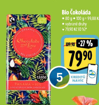 Čokoláda bio Chocolate &amp