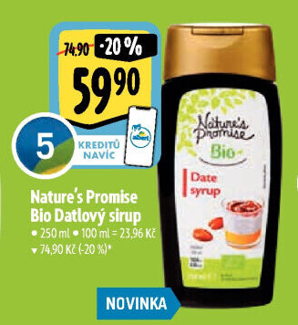 Datlový sirup bio Nature'