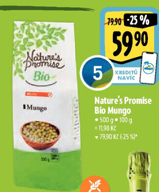 Fazole mungo bio Nature'