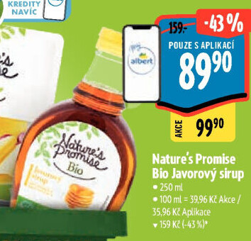 Javorový sirup bio Nature'