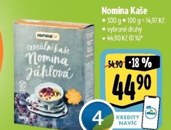 Kaše bez lepku Nomina Nominal