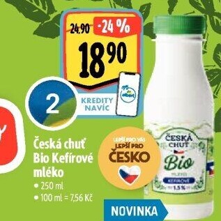 Kefírové mléko Bio Česká Chuť