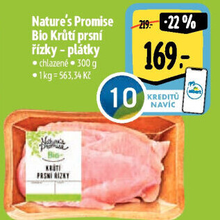 Krůtí prsní řízky bio Nature'