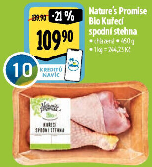 Kuřecí stehna bio Nature'