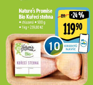 Kuřecí stehna bio Nature'