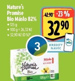 Máslo bio Nature'