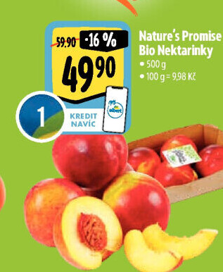 Nektarinky bio Nature'