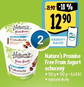 Ochucený jogurt bez laktózy Free From Nature'