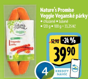 Párky veganské Veggie Nature'