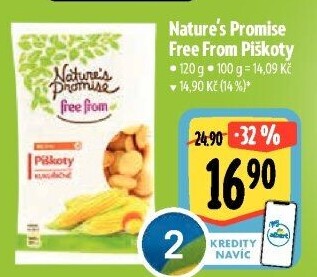 Piškoty bez lepku Free From Nature'