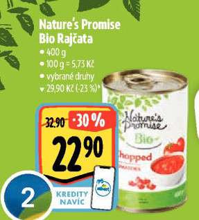 Rajčata krájená bio Nature'