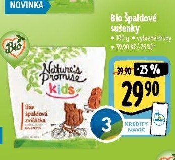 Špaldové sušenky dětské Kids bio Nature'