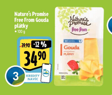 Sýr Gouda bez laktózy Free From Nature'