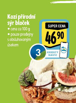 Sýr kozí přírodní