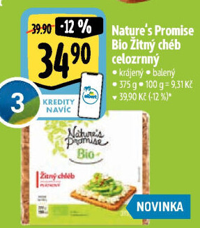 Žitný chléb bio Nature'