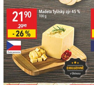 Madeta Tylžský sýr 45 %